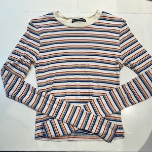 Colorful Stripped brandy Melville long sleeve
